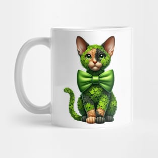 Clover Cornish Rex Cat St Patricks Day Mug